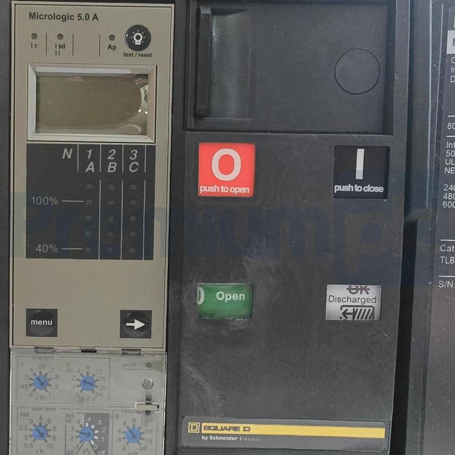 Square D TL8ATR43A9SXXXXXXA MasterPact NT Breaker Mod. NT08L1 3P 480V 800A NSMP
