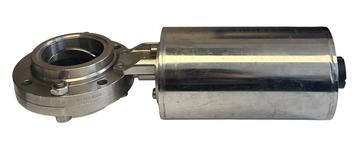 Used KIESELMANN 4200.100.000 / 4200100000 SPRING TENSION BUTTERFLY VALVE 2.5'' USNP