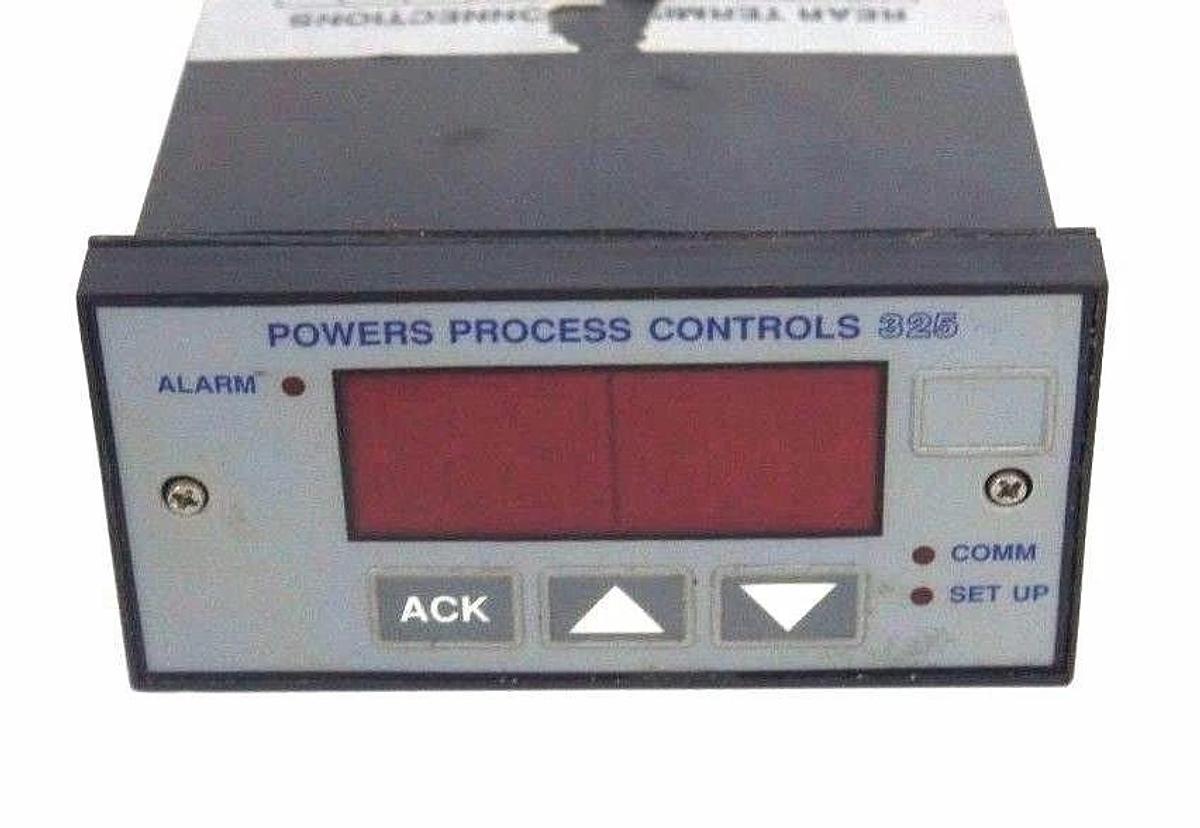 Used POWERS PROCESS CONTROLS 325-C000 DIGITAL TEMP. CONTROLLER 300 SERIES F/W 9.0