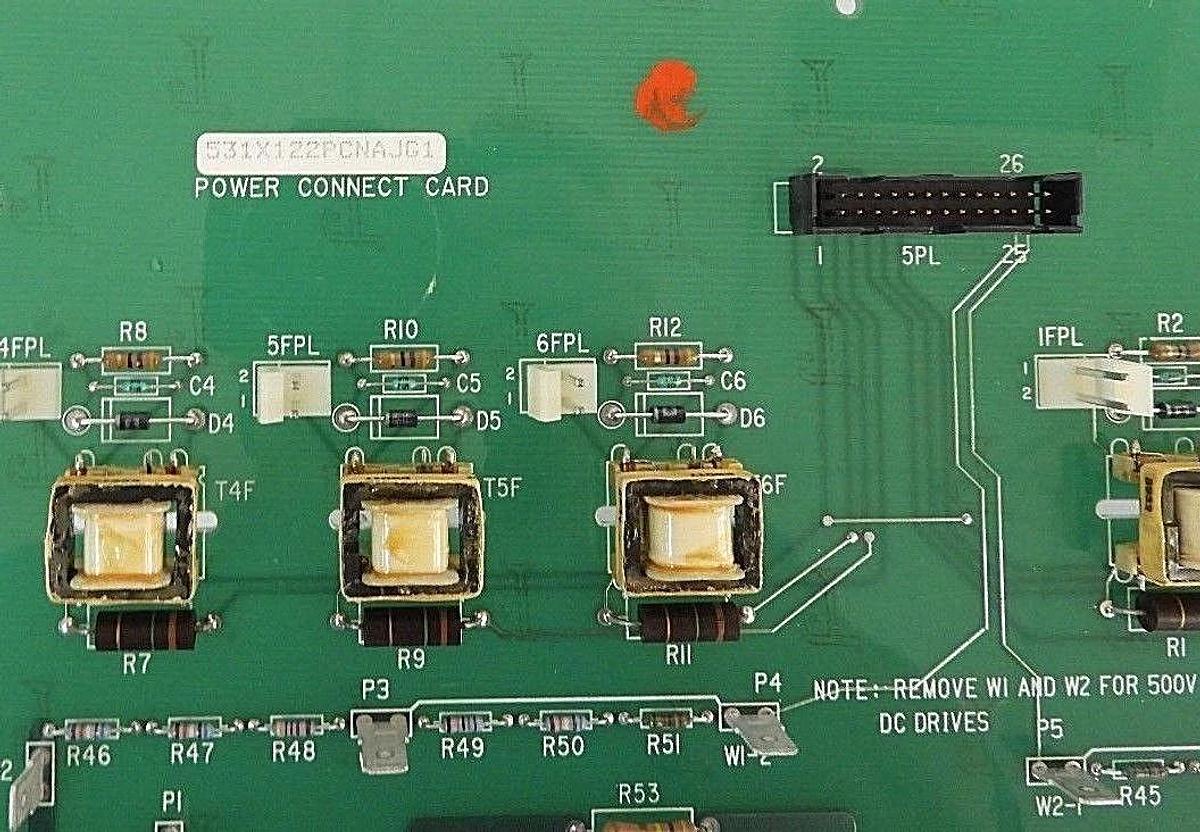 Used GENERAL ELECTRIC 531X122PCNAJG1 POWER CONNECT CARD