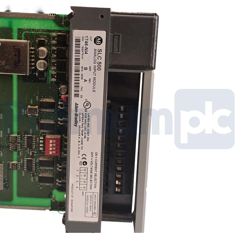 Used Allen-Bradley 1746-NI4 /B SLC 500 4-Ch Analog Input Module Rev. A 1746NI4 USPI