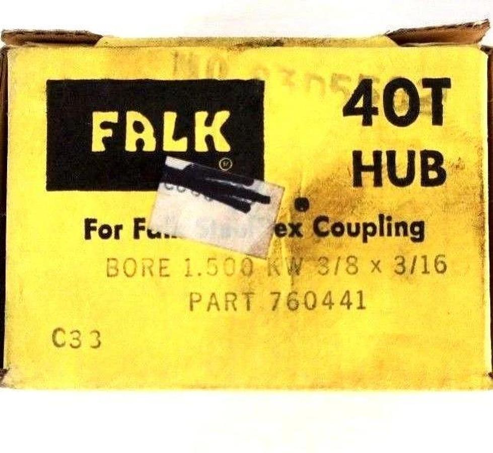 Used NIB FALK 760441 STEELFLEX COUPLING 40T HUB 1.500" BORE
