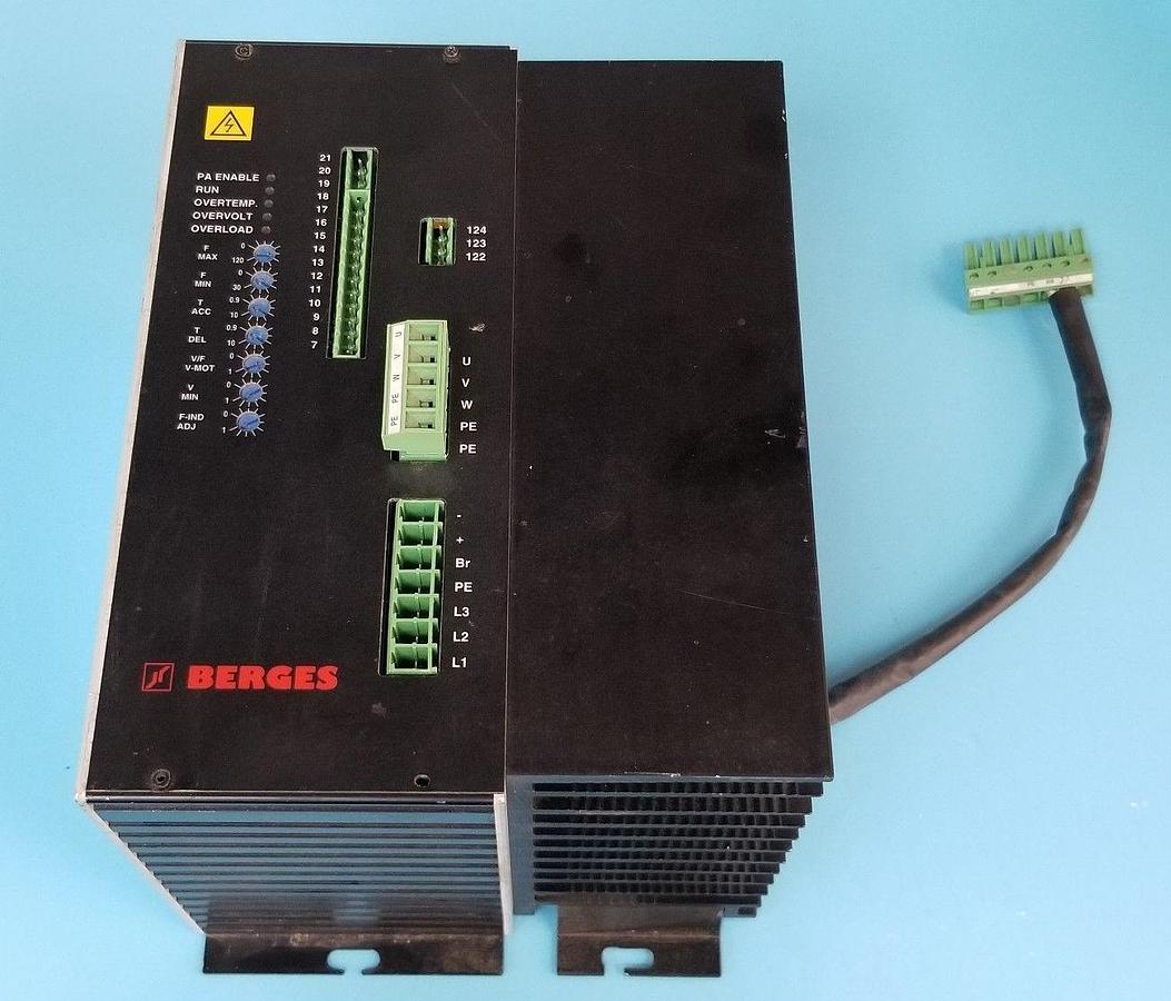 Used BERGES ELECTRONICS D-51709 SERVO DRIVE ACM-A 5,5 KW 7.8 KVA, 11,70A