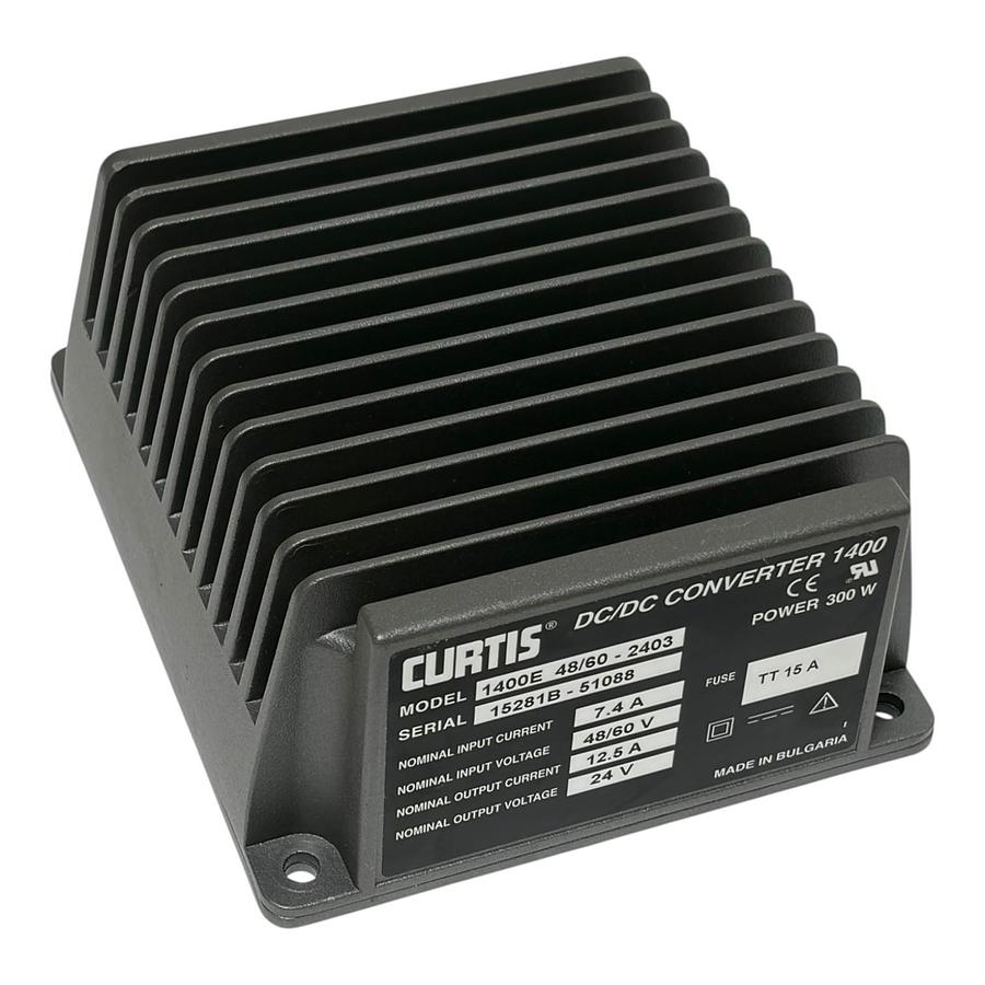 Used Curtis 1400E 48/60-2403 DC/DC Converter 48V 60V to 24V 300W Power Supply