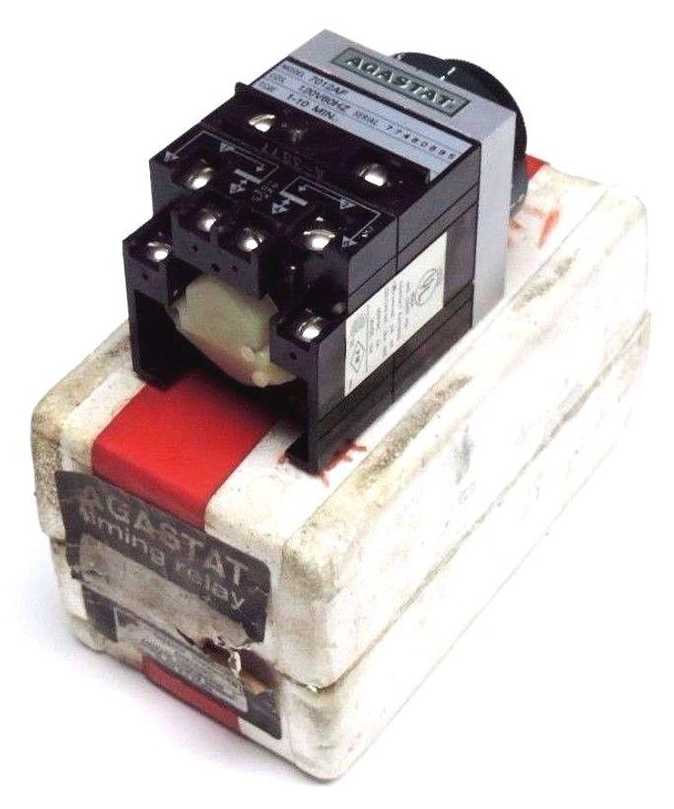 Used NEW AGASTAT 7012AF TIMING RELAY 1-10 MIN. 120V 60HZ COIL 7012-AF