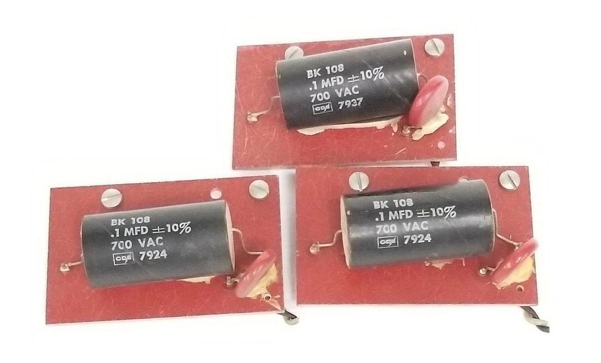 Used LOT OF 3 CDE 168100-4 CAPACITOR BOARDS BK-108 , 700 VAC, 7924 7937