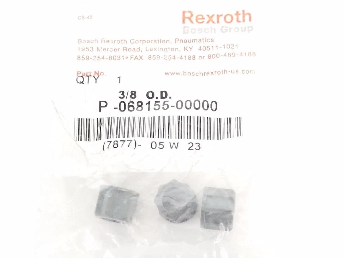 Used NEW REXROTH P-068155-00000 PNEUMATIC TUBE NUT OD: 3/8IN KIT OF 3 PLASTIC NUTS