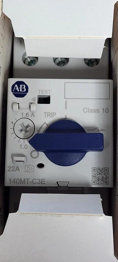 Used NIB ALLEN BRADLEY 140MT-C3E-B16 MOTOR PROTECTOR CIRCUIT BREAKER SER. A