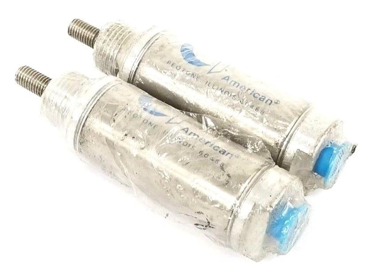 Used LOT OF 2 NEW AMERICAN 875SNS-0.50 AIR CYLINDERS 1/2'' STROKE 7/8'' BORE