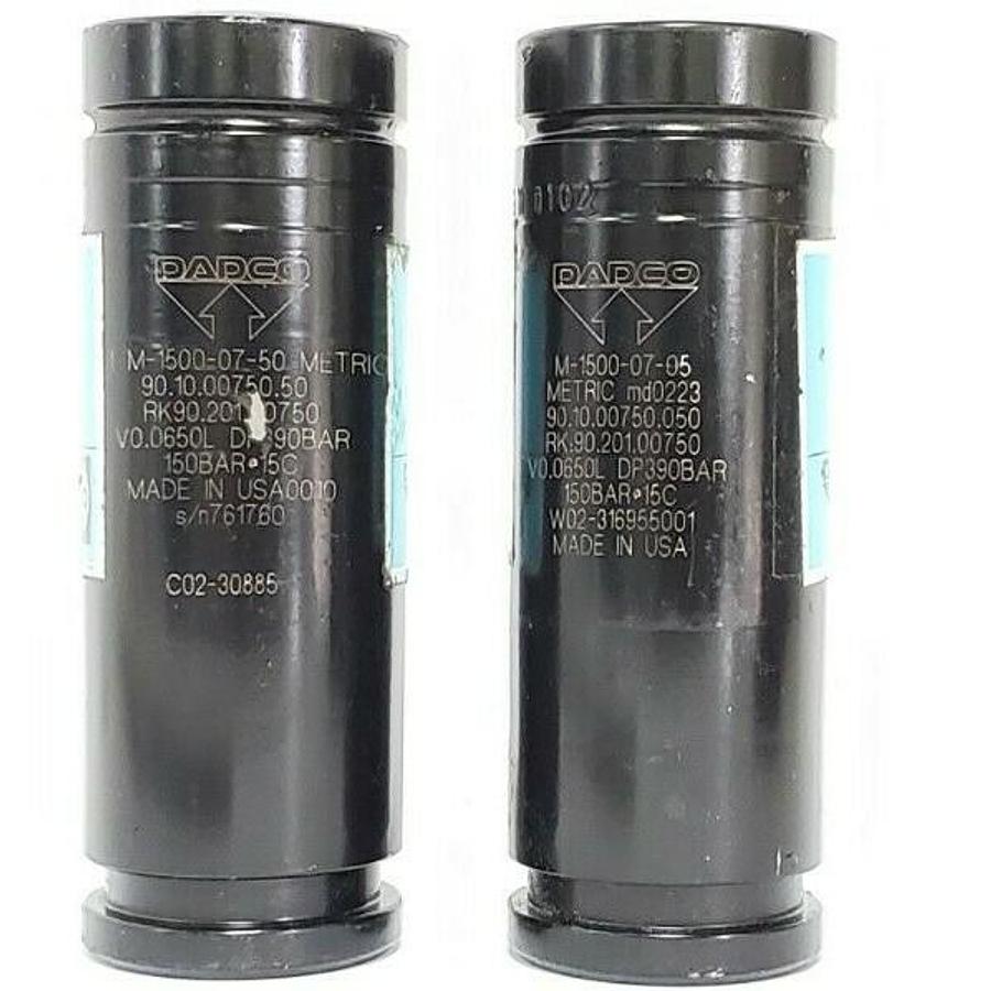 Used LOT OF 2 DADCO GM M-1500 GAS SPRINGS METRIC M-1500-07-05, 90.10.00750.050