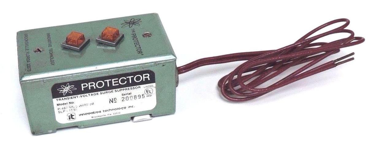 Used INNOVATIVE TECHNOLOGY P-480 NN 3 WIRE SURGE SUPRESSOR PROTECTOR P480, SLP-1500