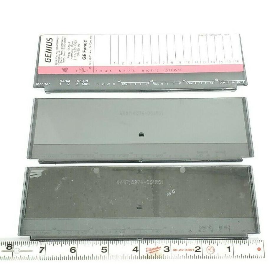 Used LOT OF 3 NEW GE FANUC 44B716274-001R01 DOORS/COVERS 44B716274001R01