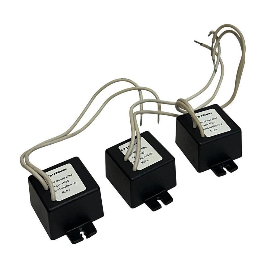 Used 3 CRYDOM 1F25 SINGLE PHASE SUPPRESSION FILTERS 275V USNP