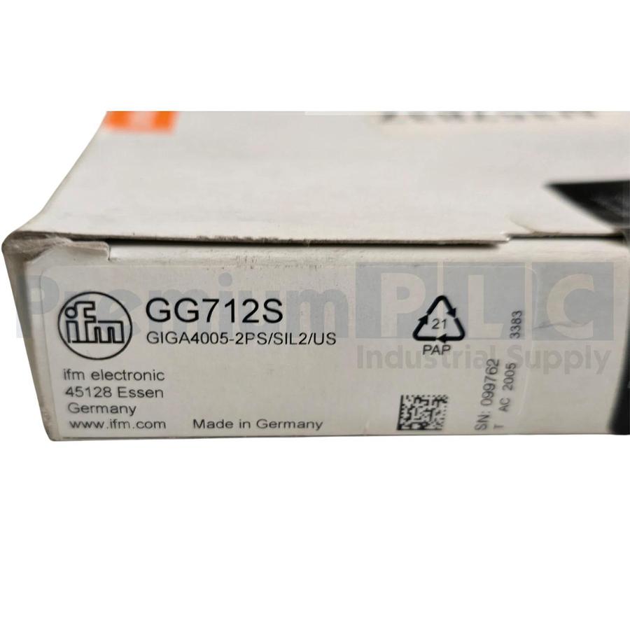 Used IFM EFECTOR GG712S / GIGA4005-2PS/SIL2/US INDUCTIVE SENSOR GIGA40052PSSIL2US NEW