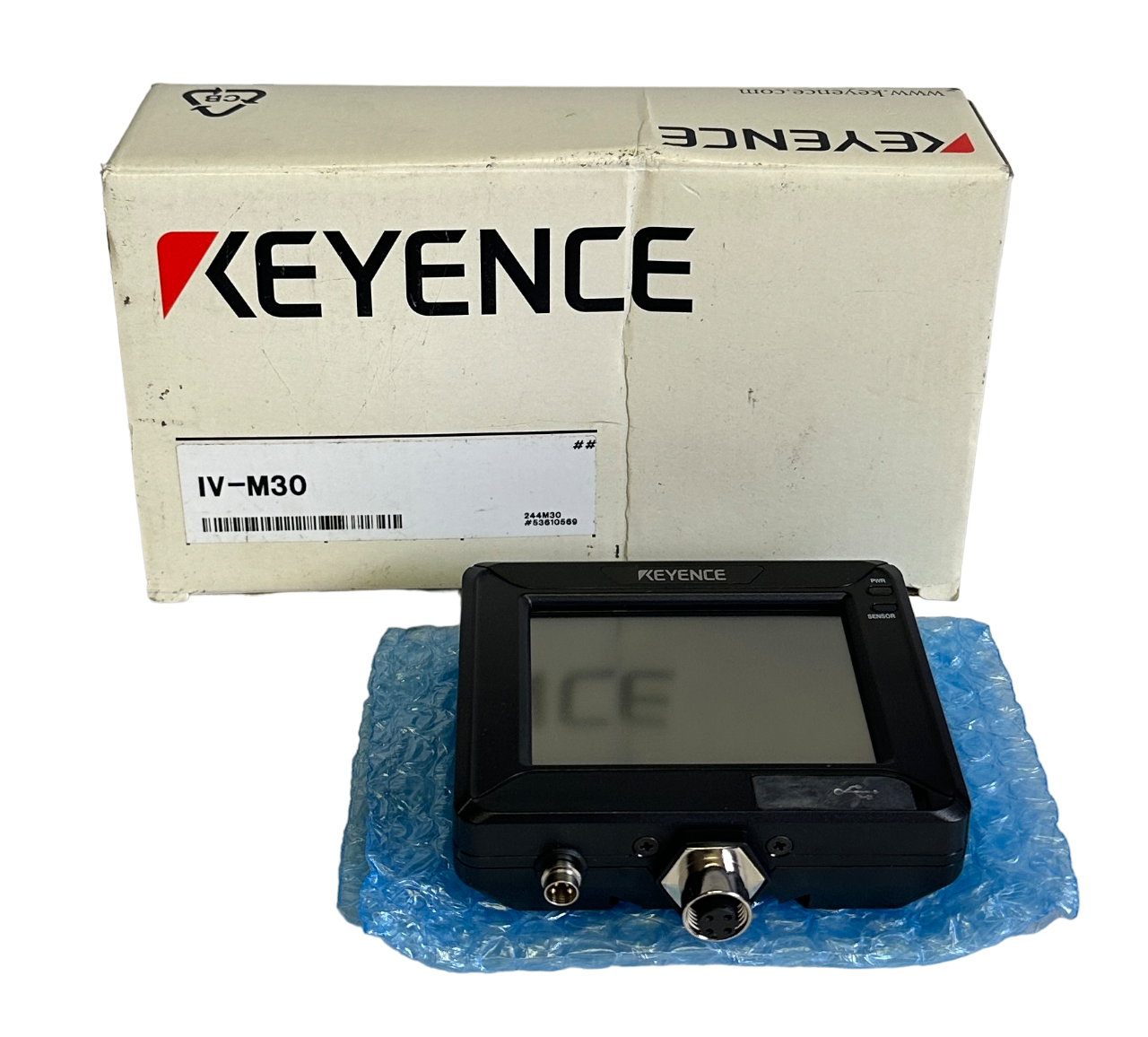 Used NEW KEYENCE IV-M30 / IVM30 INTELLIGENT MONITOR IV SERIES 24Vdc 0.2A TOUCH