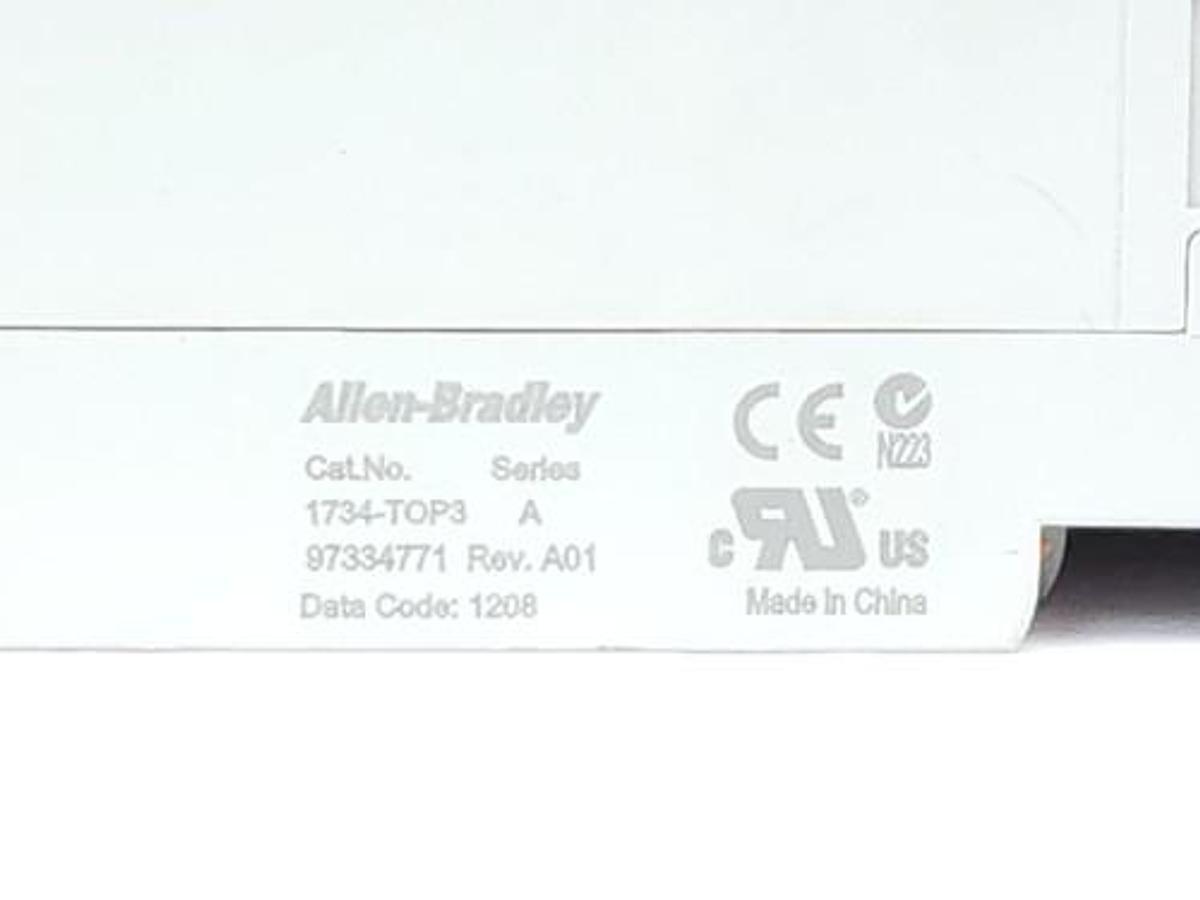 Used LOT OF 17 ALLEN BRADLEY 1734-TOP3 SER. A REV. A01 TERMINAL BASES 1734TOP3