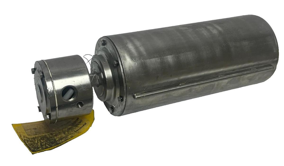 Used Van der Graaf TM127A25-675NB-STM Stainless Steel Drum Motor | 0.75HP 460V 3PH