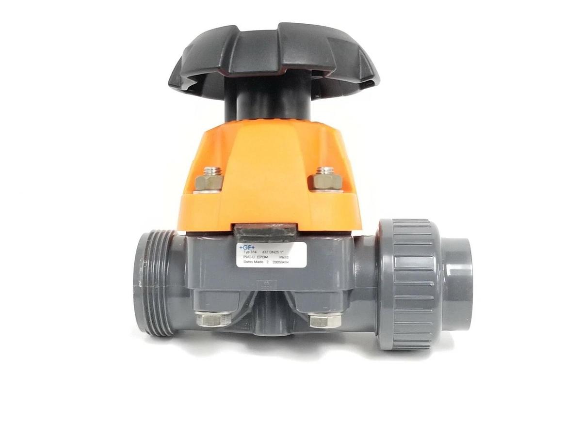 Used GEORG FISCHER TYP 314 d32 DN25 1" DIAPHRAGM VALVE PVC-U EPDM PN10 20050404