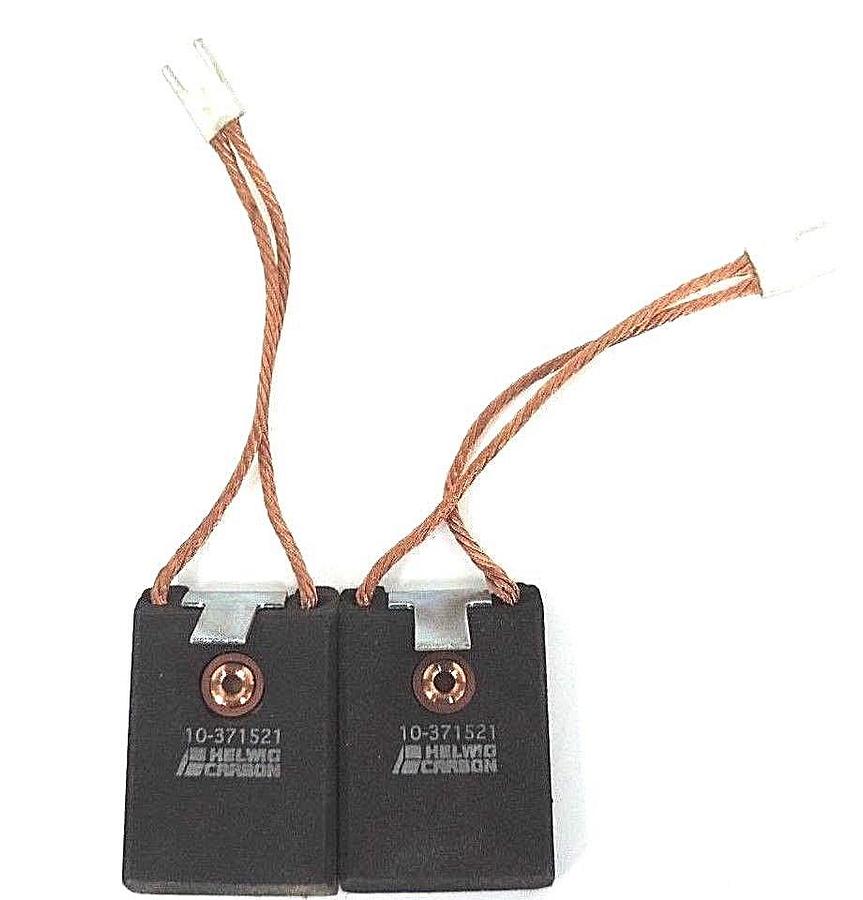 Used BAG OF 2 NEW HELWIG CARBON 10-371521 CARBON BRUSHES 10371521
