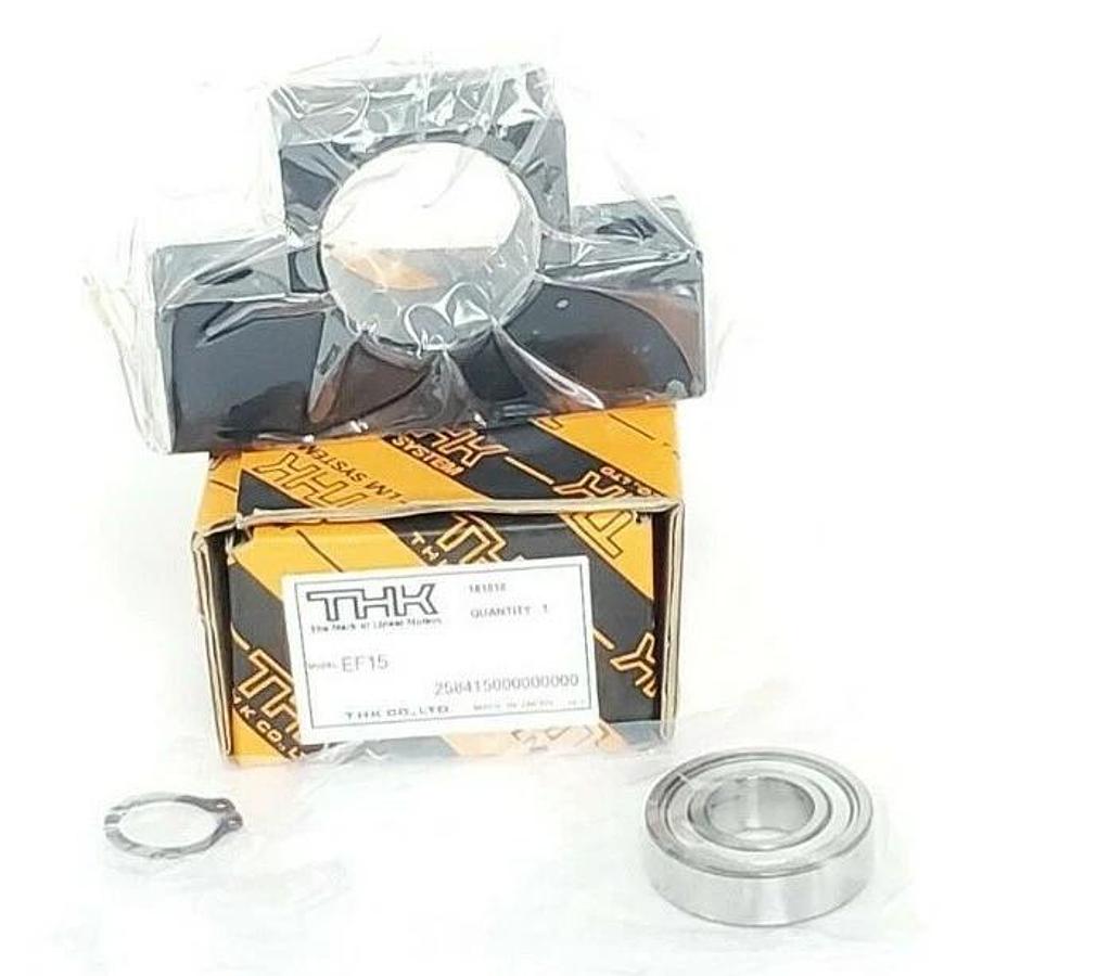 Used NIB THK EF15 BALL SCREW SUPPORT UNIT ASSEMBLY 6002Z BEARING 258415000000000