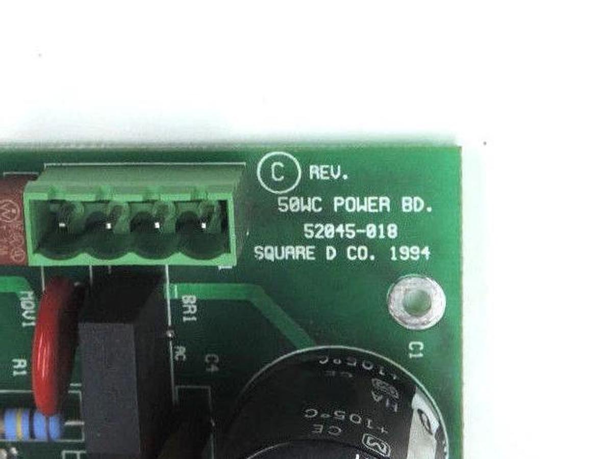 Used SQUARE D 52045-018 50WC POWER BOARD 52045018, 52045-018-51