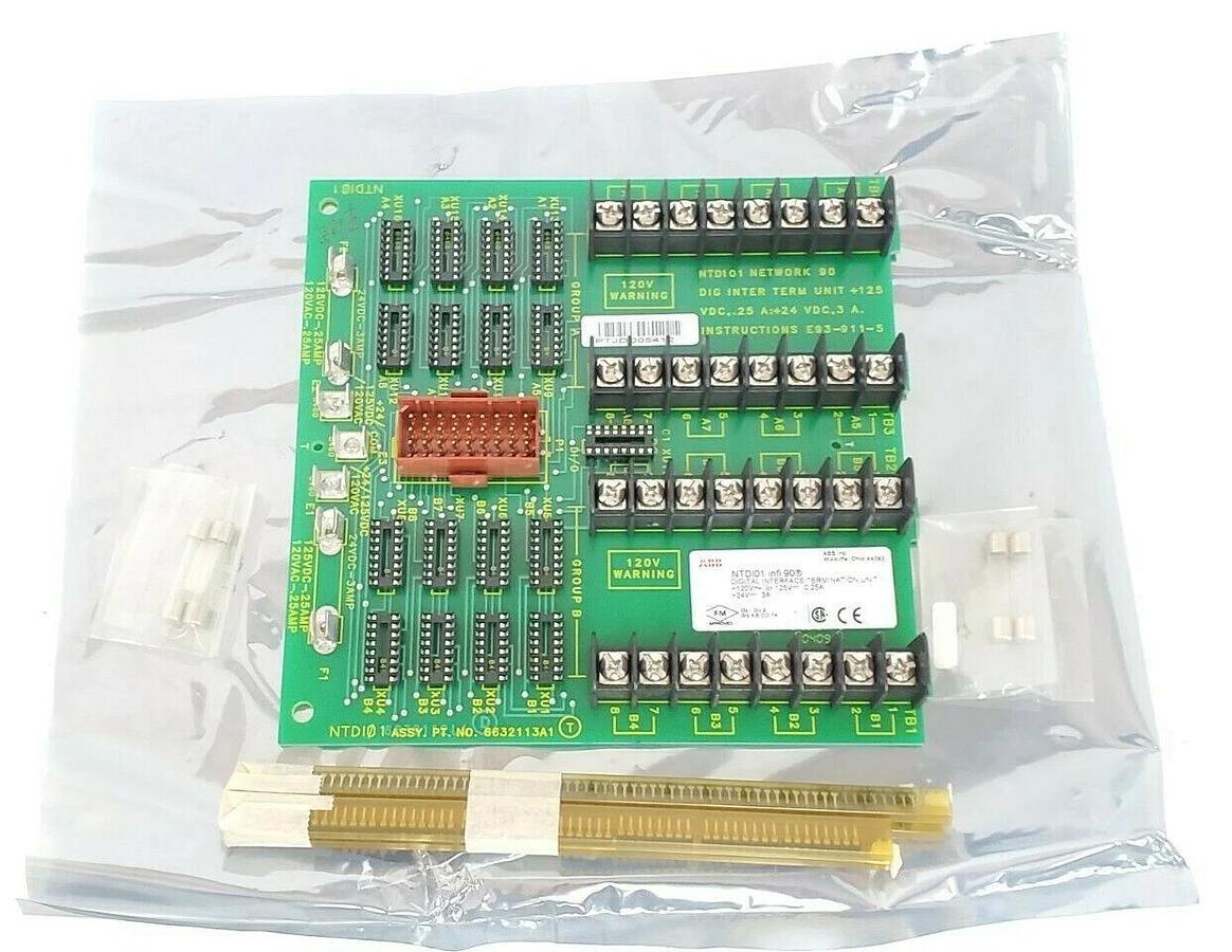 Used NIB ABB NTDI-01 INTERFACE BOARD 6632113A1 NTD101 INFI 90 6632112L1
