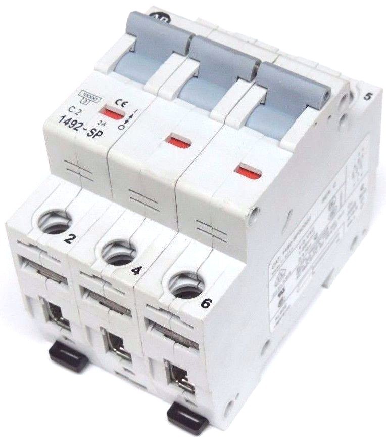 Used ALLEN BRADLEY 1492-SP3C020 SUPPLEMENTARY PROTECTOR 1492SP3C020, SER. C