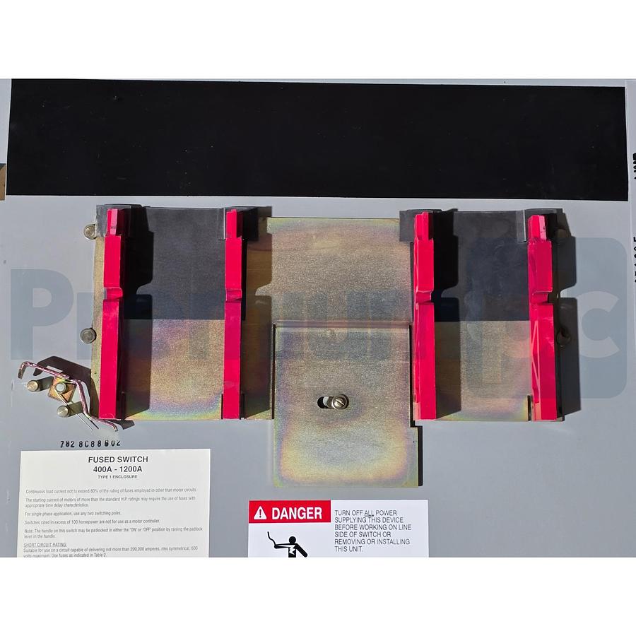 Used Challenger FCSC368T 1200Amp 600VAC Fusible Disconnect Switch 3-Pole NEW