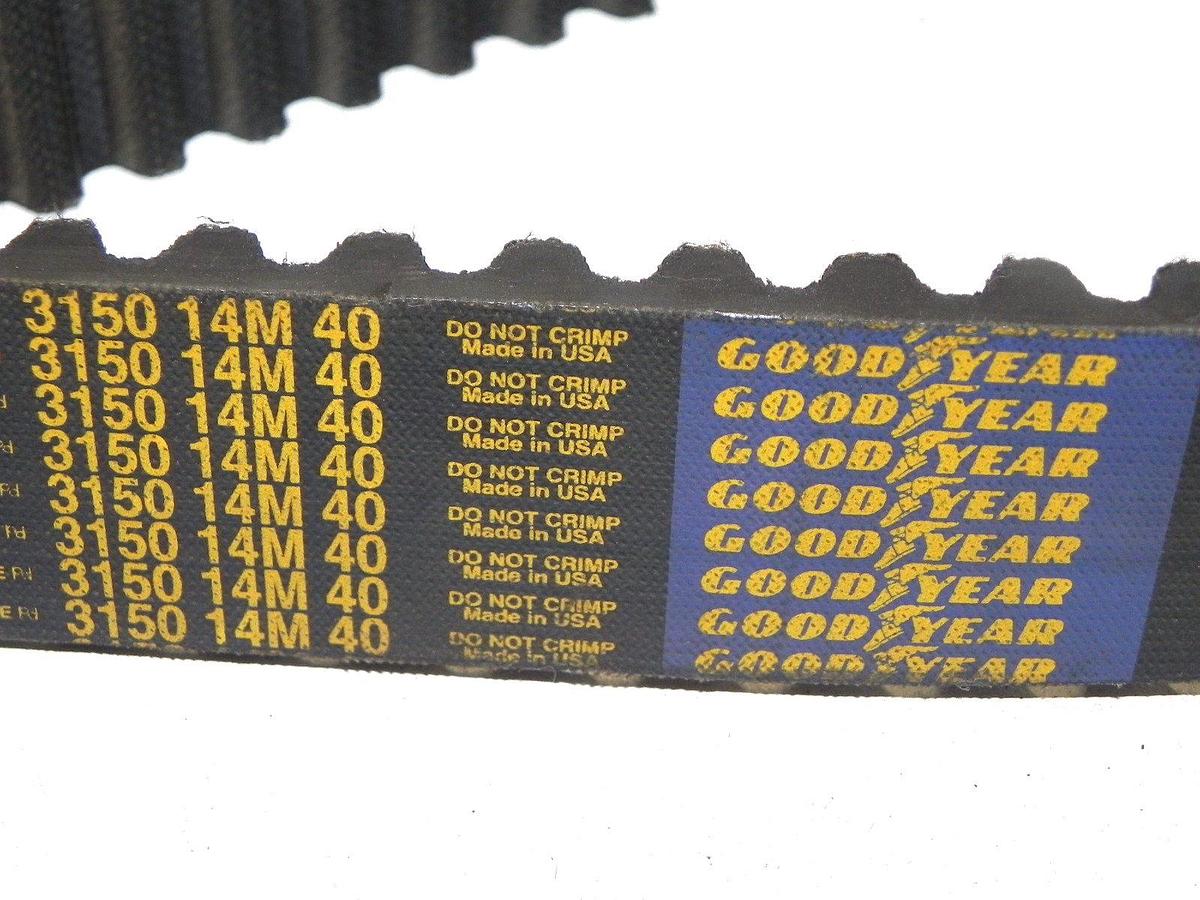 Used NEW GOODYEAR 3150-14M-40 TIMING BELT HIGH PERFORMANCE PLUS 225 TEETH 315014M40