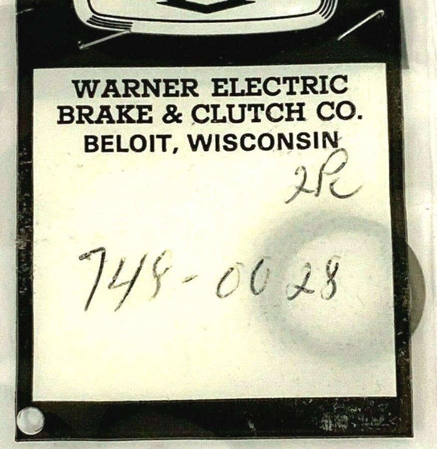Used LOT OF 2 NEW WARNER ELECTRIC 748-0028 RETAINER RINGS 7480028