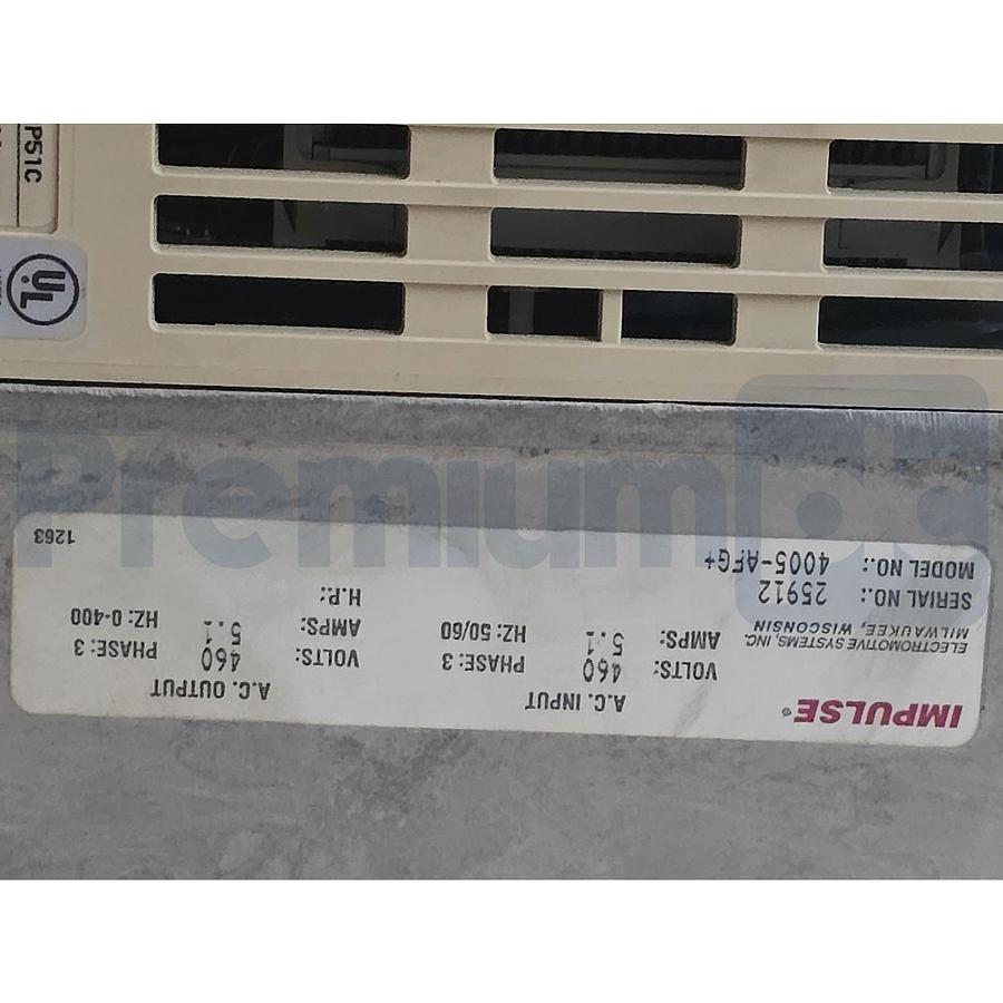 Used Magnetek Impulse 4005-AFG+ CIMR-G5U41P5 Crane Control AC Drive 2HP NSNP (read)