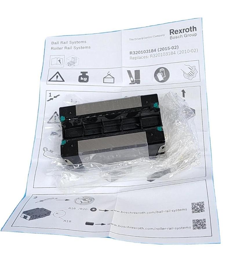 Used NIB REXROTH R16228942Y LINEAR RUNNER BLOCK KWD-020-SNS-C0-N-1