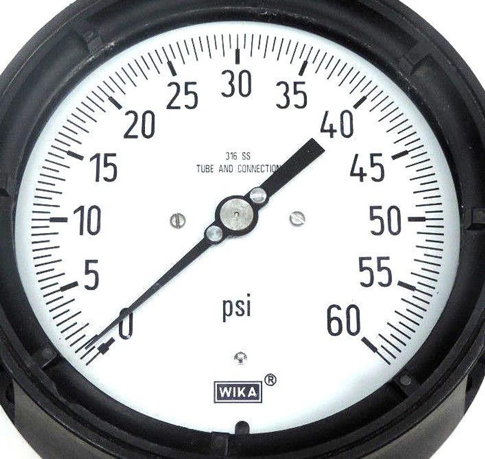 Used LOT OF 2 TYPE 316 STAINLESS SOCKET TUBE & TIP GAUGES (1) DANTON (1) WIKA 1-60PSI