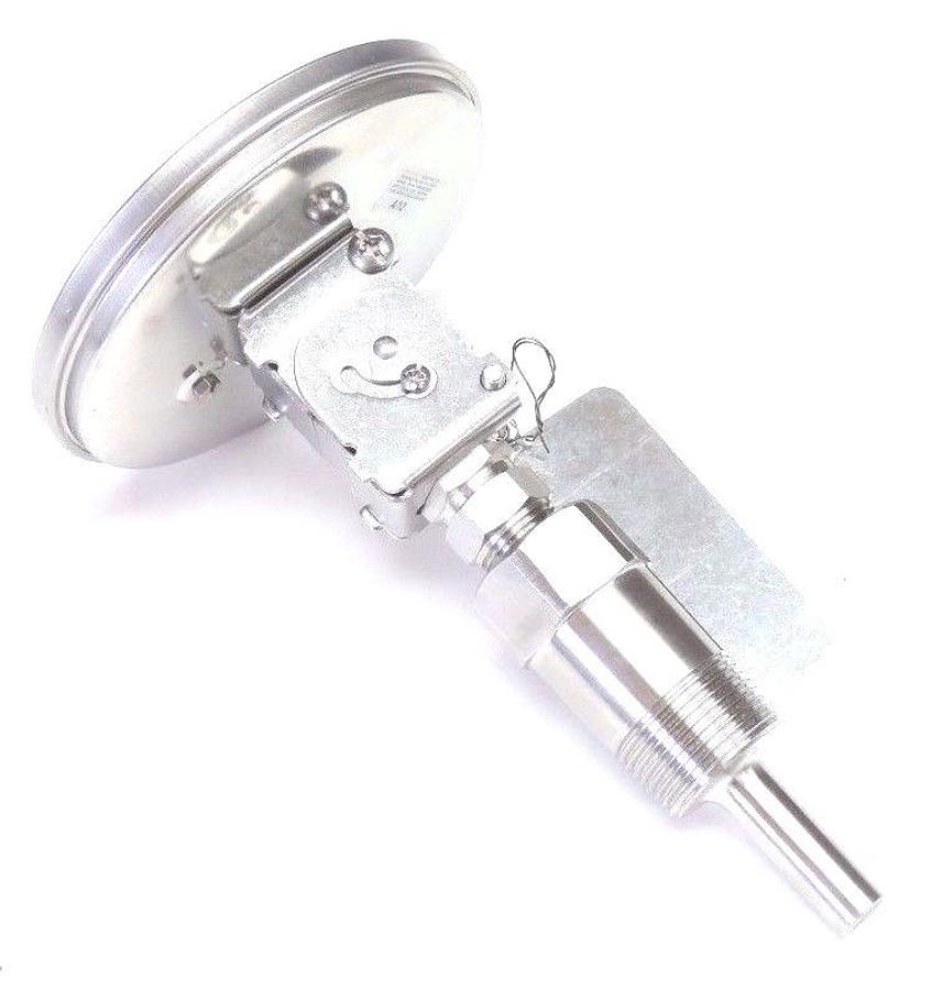 Used NEW ASHCROFT 559-TI-0370-B 5" BIMETAL THERMOMETER, 0-200 DEG F, 559TI0370B
