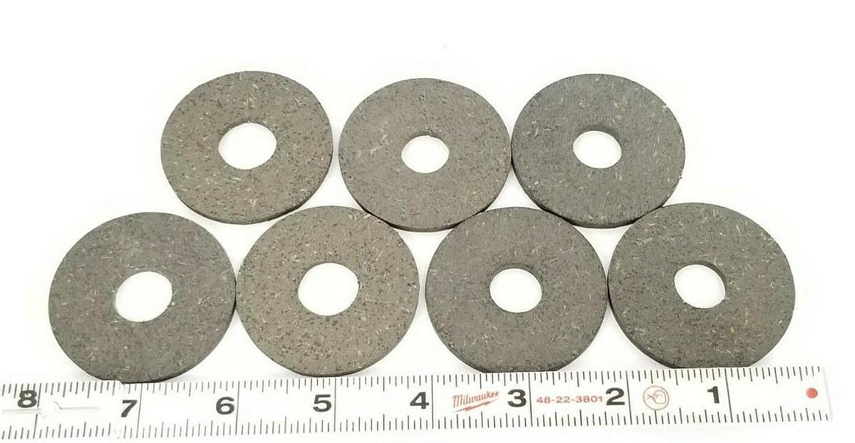 Used LOT OF 7 NEW GENERIC A5506-2 REWIND FRICTION DISCS 2'' IN. OD 1/2'' IN. ID
