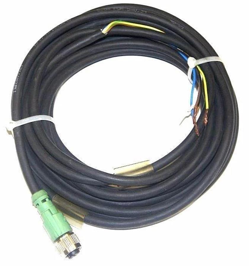Used PHOENIX CONTACT 1669848 CABLE SAC-5P- 5,0-PUR/M12FS