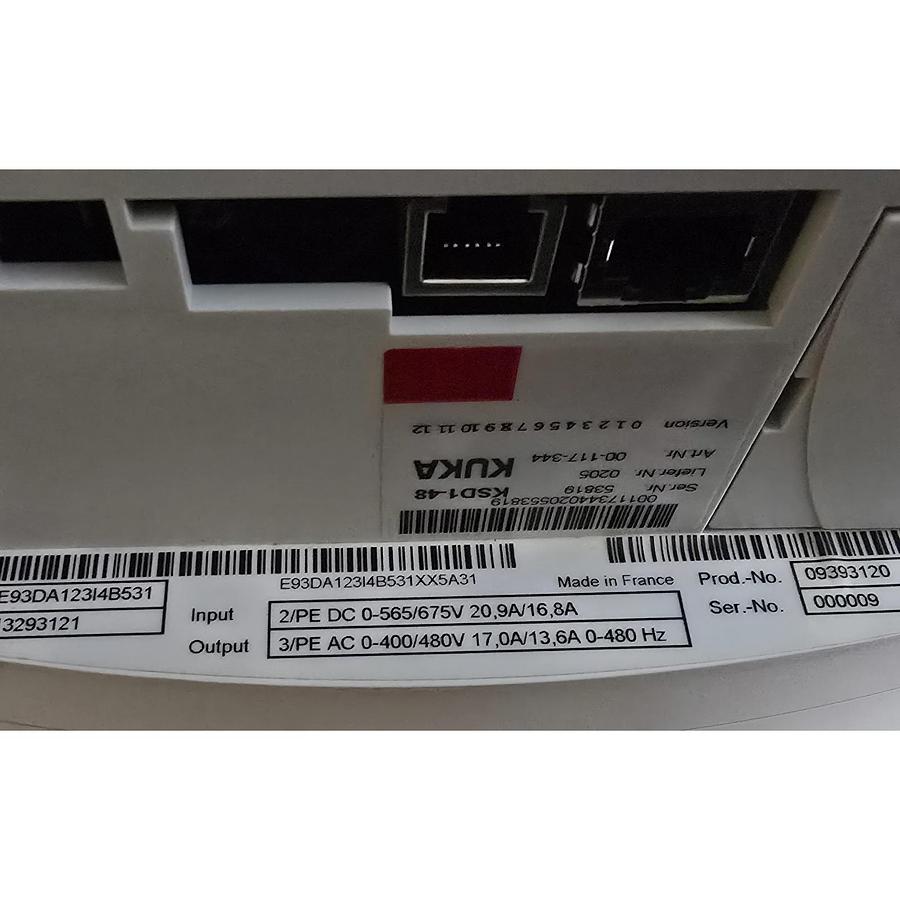 Used KUKA KSD1-48 E93DA123I4B531 SERVO DRIVE 13293121 E93DA123I4B531XX5A31 00-117-344