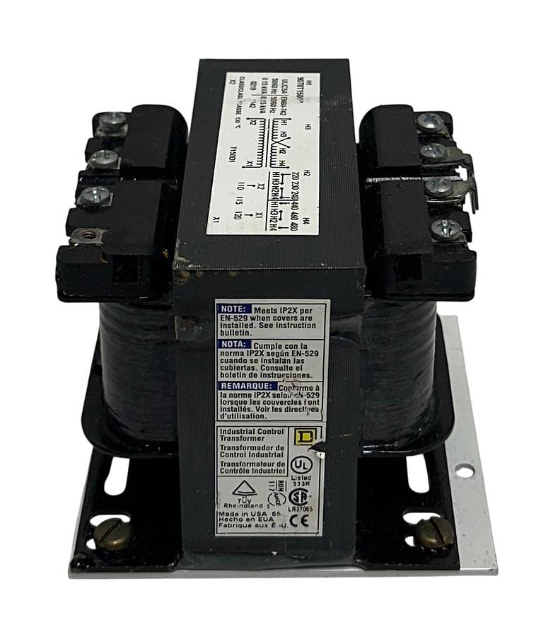 Used SQUARE D SCHNEIDER 9070T150D1 CHASSIS MOUNT CONTROL TRANSFORMER 220-480V USNP
