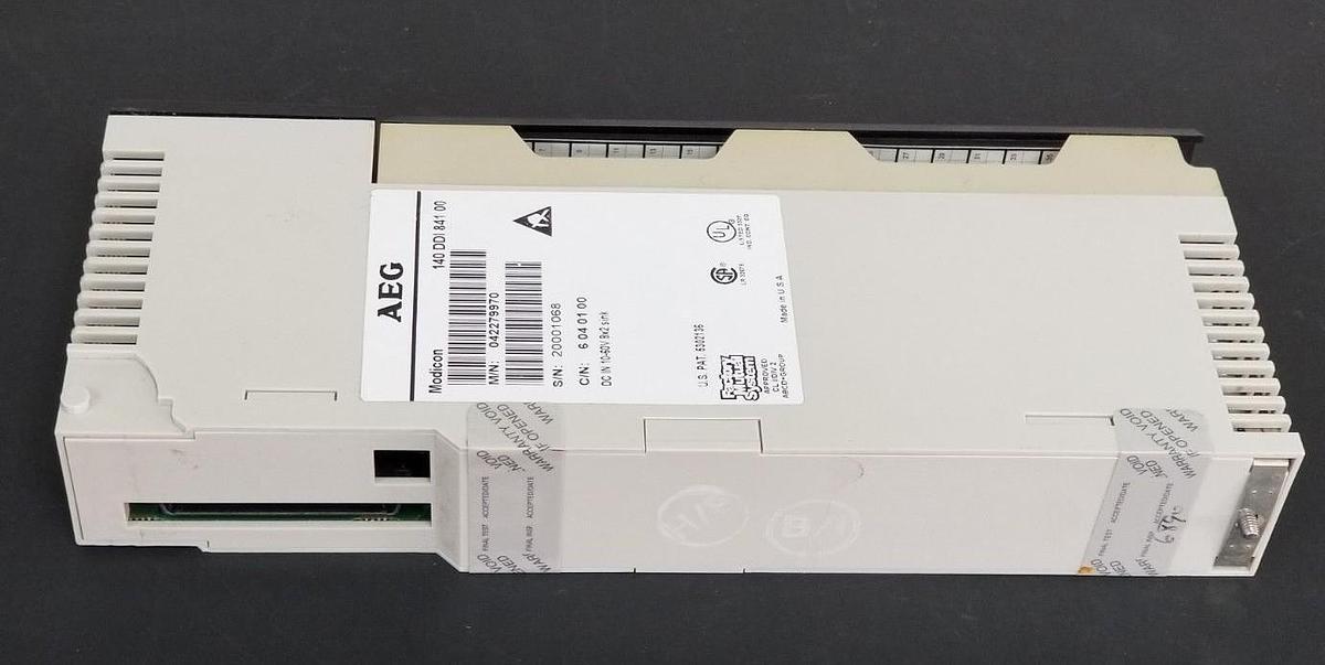 Used AEG / MODICON 140 DDI 841 00 INPUT MODULE 042279970 C/N: 6 04 01 00 10-60V
