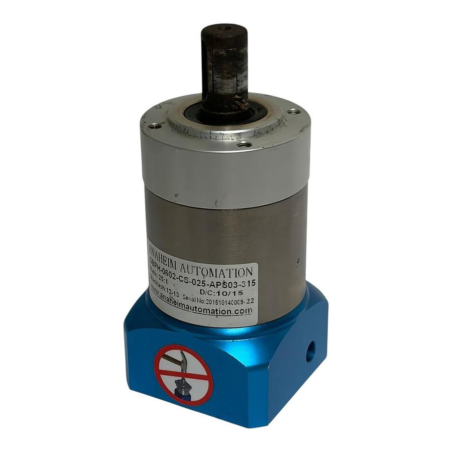 Used Anaheim Automation GBPH-0602-CS-025-APS03-315 Planetary Gearbox 25:1