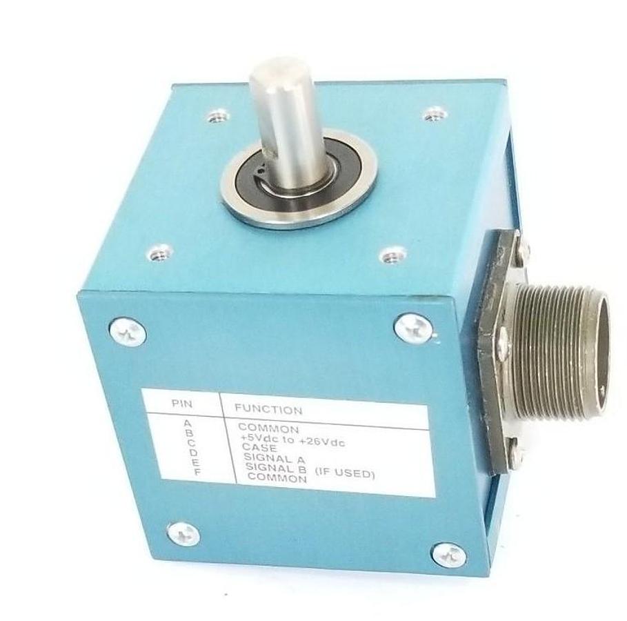 Used NEW DANAHER DYNAPAR 3106001010 ENCODER 3/8 SHT SGL END 5-26V MS CONN