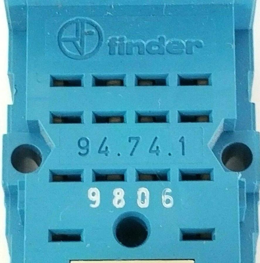 Used FINDER 94.74.1 RELAY SOCKET 94741