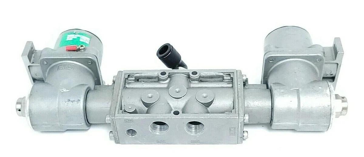 Used CKD 4F320E-10-TP SOLENOID VALVE 4F320E10TP VOLTS: AC200V