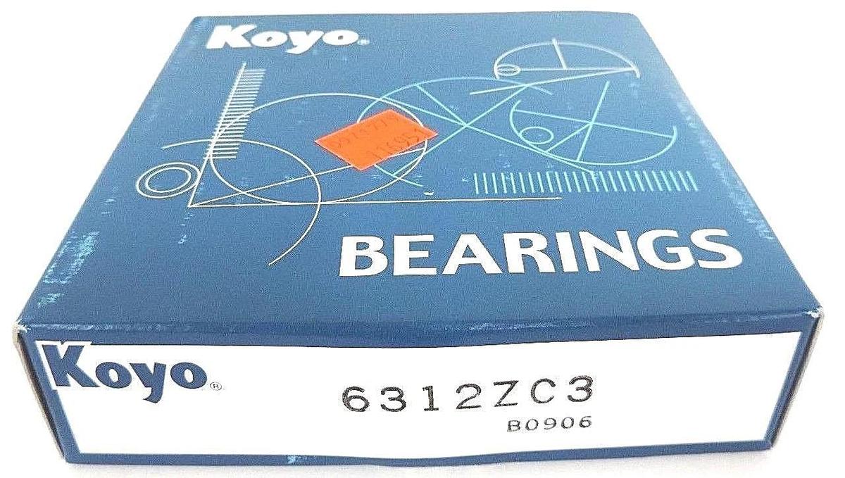 Used NIB KOYO 6312ZC3 BALL BEARING