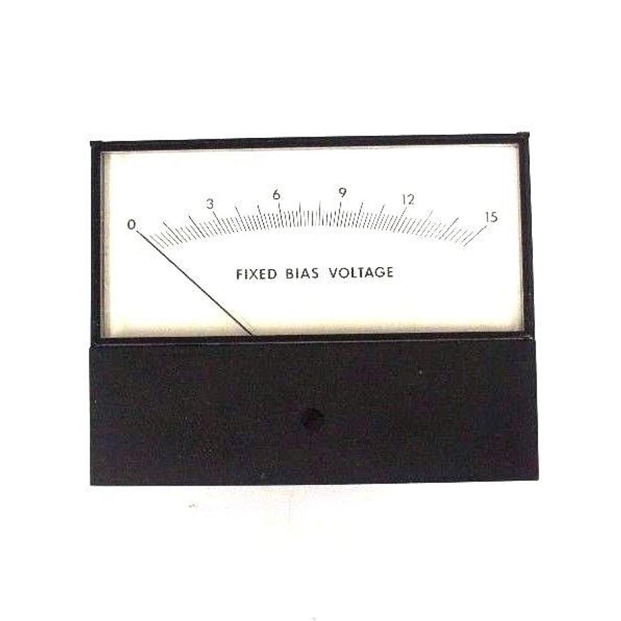 Used NIB API EIL AP/AK-5902-0000 PANEL METER 0-500 uADC, 0-15 FIXED BIAS V