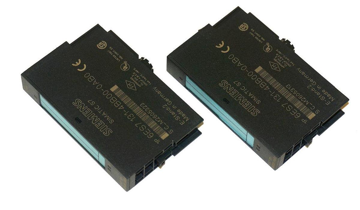 Used LOT OF 2 SIEMENS 6ES7-131-4BB00-0AB0 INPUT MODULES 2PT 24VDC 6ES71314BB000AB0
