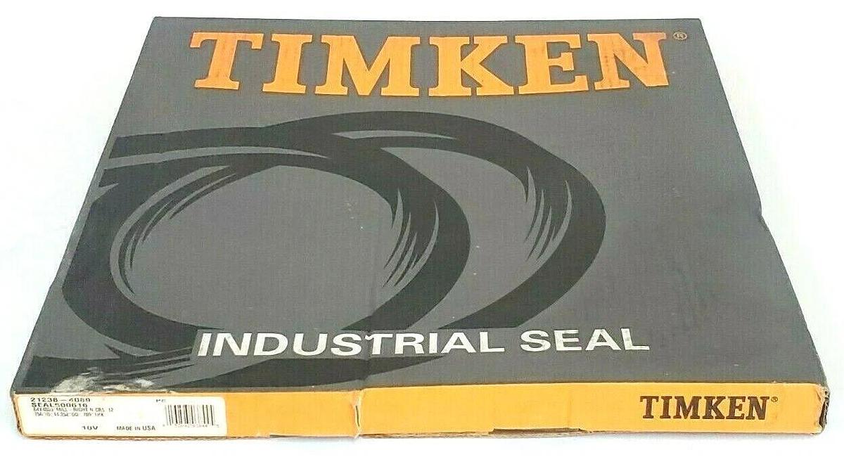 Used NIB TIMKEN 21238-4089 LARGE BORE SEAL SEAL500616, 12.756'' ID, 14.252'' OD