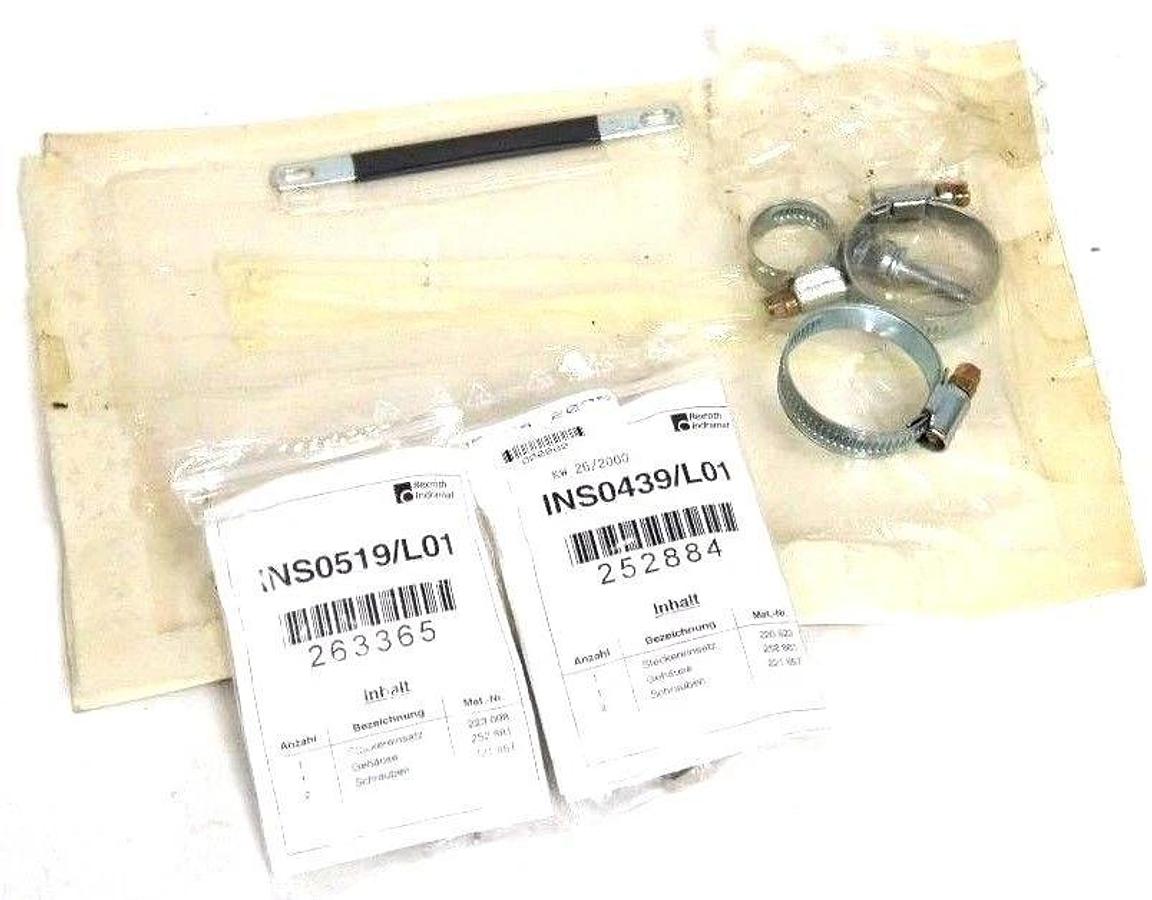 Used NEW REXROTH INDRAMAT INS0439/L01 CONNECTOR MALE INS0519/L01 PLUG W/ EXTRAS
