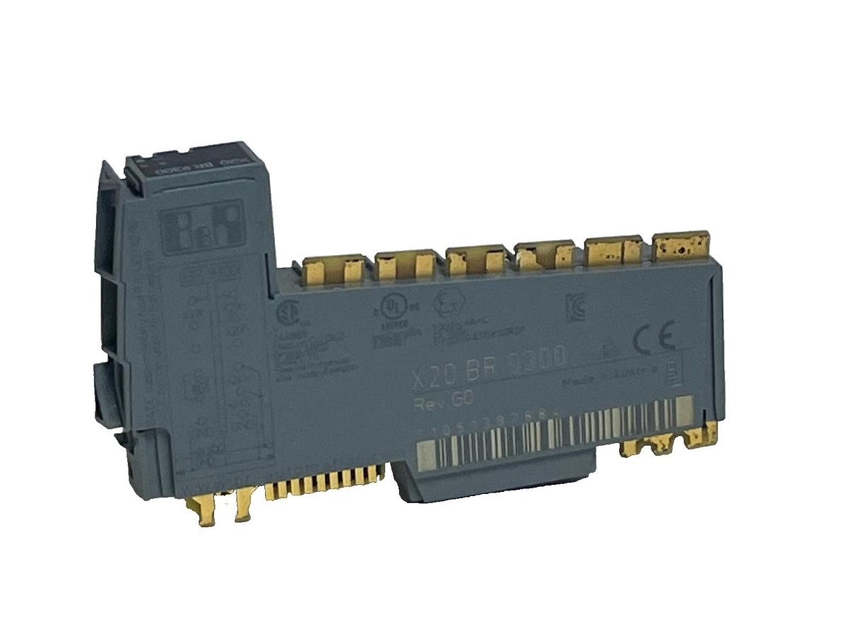 Used B&R Automation X20BR9300 Bus Receiver Module – X2X Link, 24VDC, 7W Power Feed