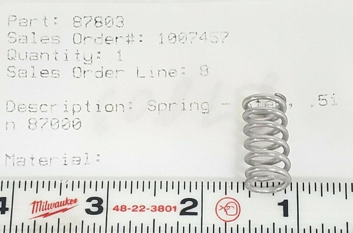 NEW BAUMANN 87803 SPRING STEM .51n 87000